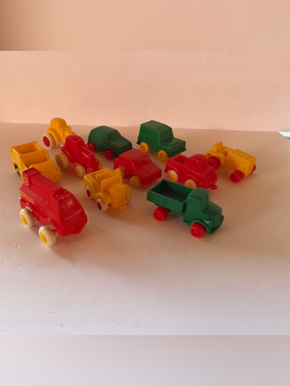 Set Of 11 Vintage Plastic Viking Toys Sweden Cars,trucks, Tractors